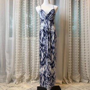 BoHo Long Tie-Die Stretch-Knit Dress